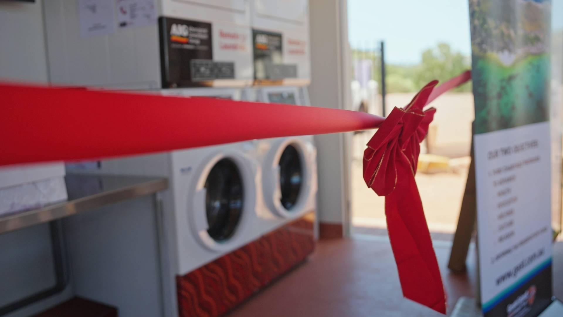 remote laundry opening in NT