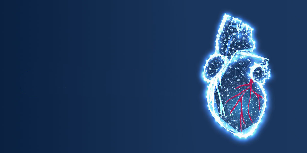 World Heart Foundation logo on blue background: a red heart with a globe inside, symbolizing global efforts for heart health.