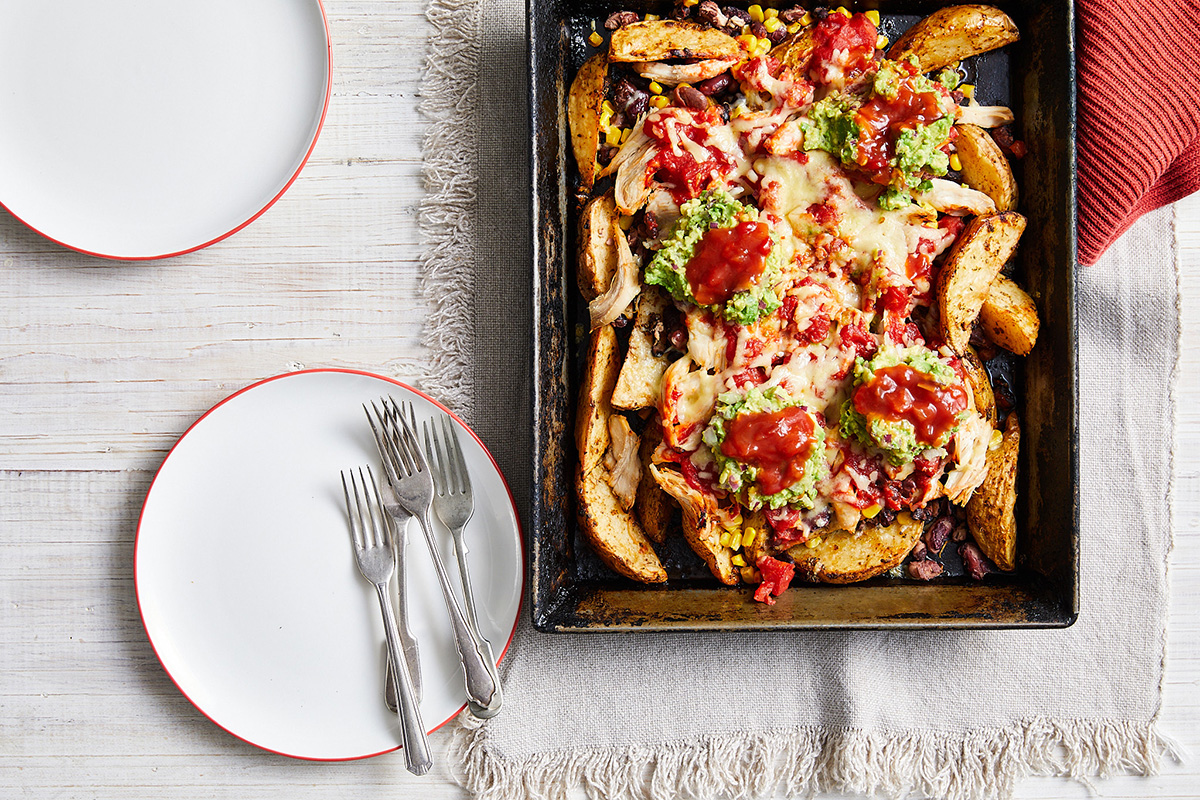 Loaded Mexican potato wedges