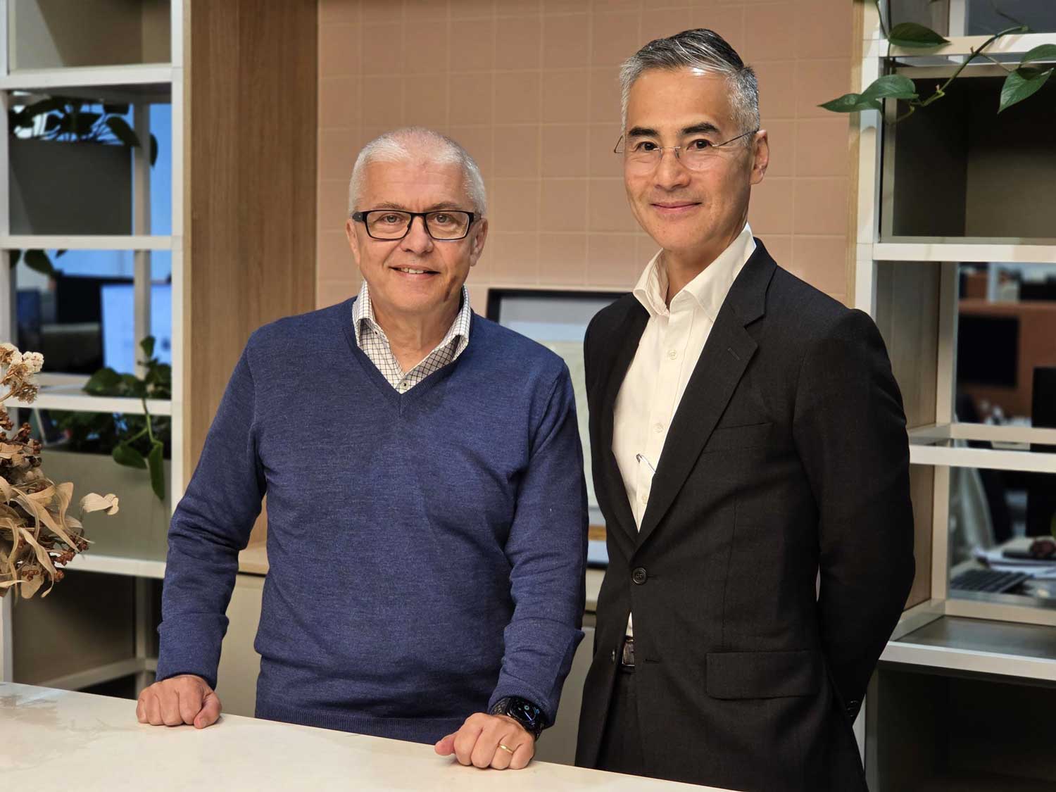 David Lloyd (left) and Professor Derek Chew (right)