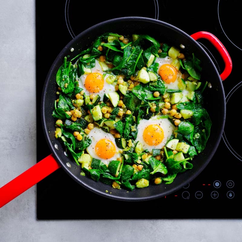 Top with avocado, feta and serve