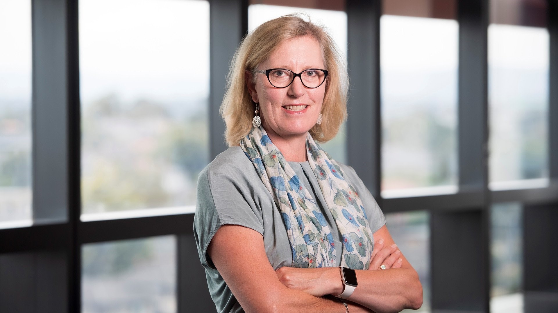 Associate Professor Monique Kilkenny smiling at the camera