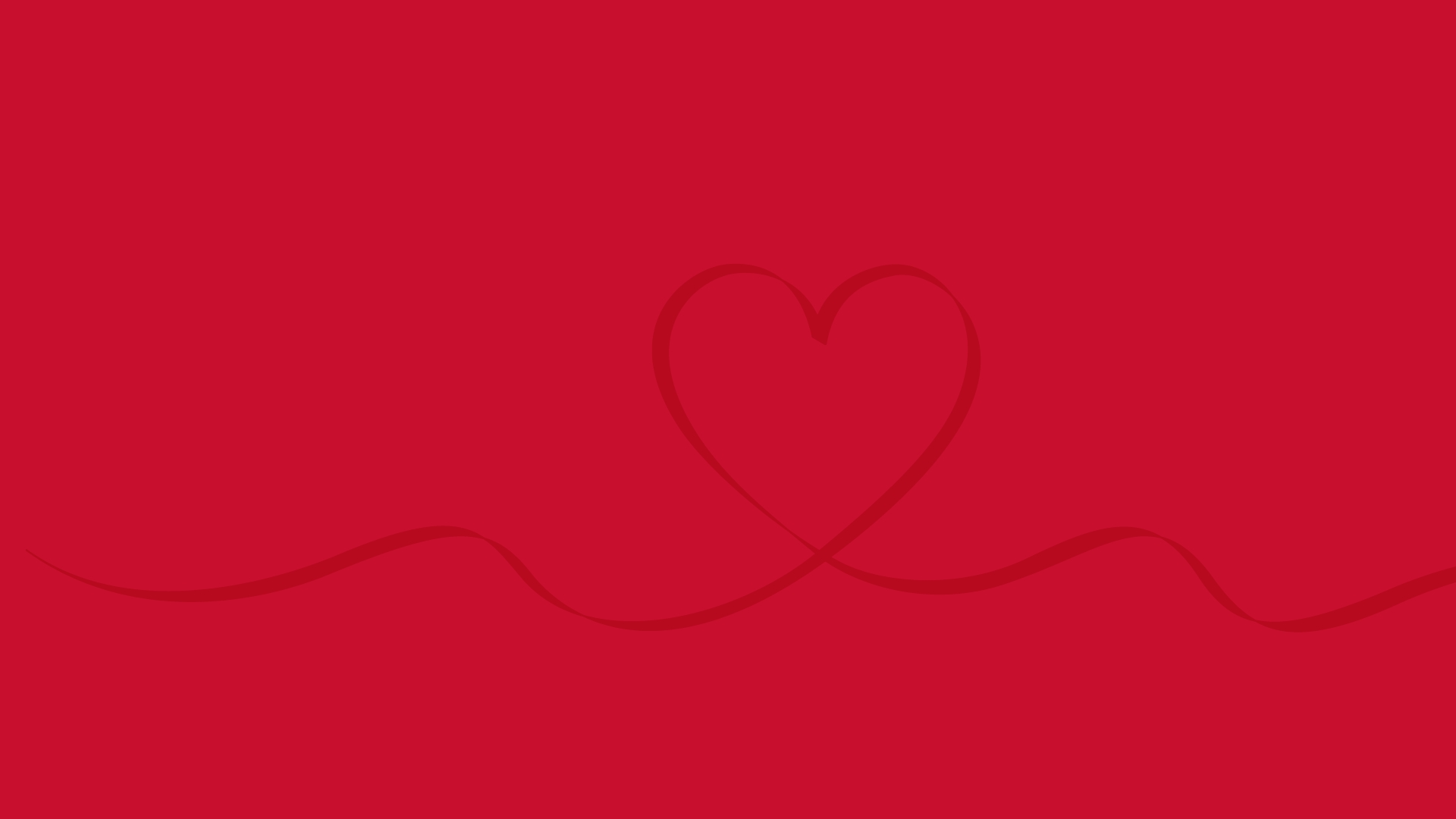 Red background with heart shaped stripe line