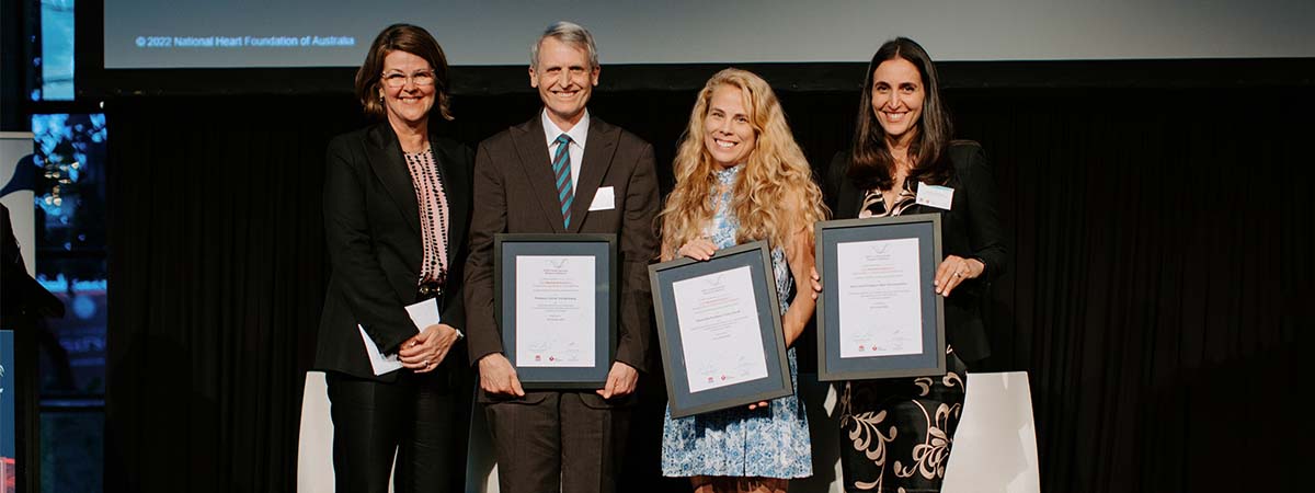 researchers are awarded for cardiovascular research