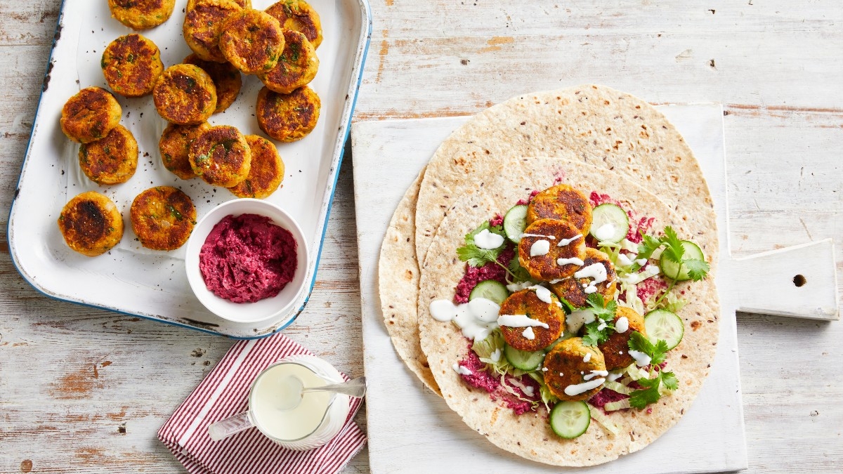 pumpkin-falafel-wraps