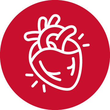 Icon representing heart disease