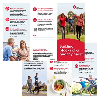 Preview tile of the 'Building blocks of a healthy heart' brochure