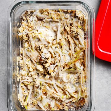 Top with avocado, feta and serve