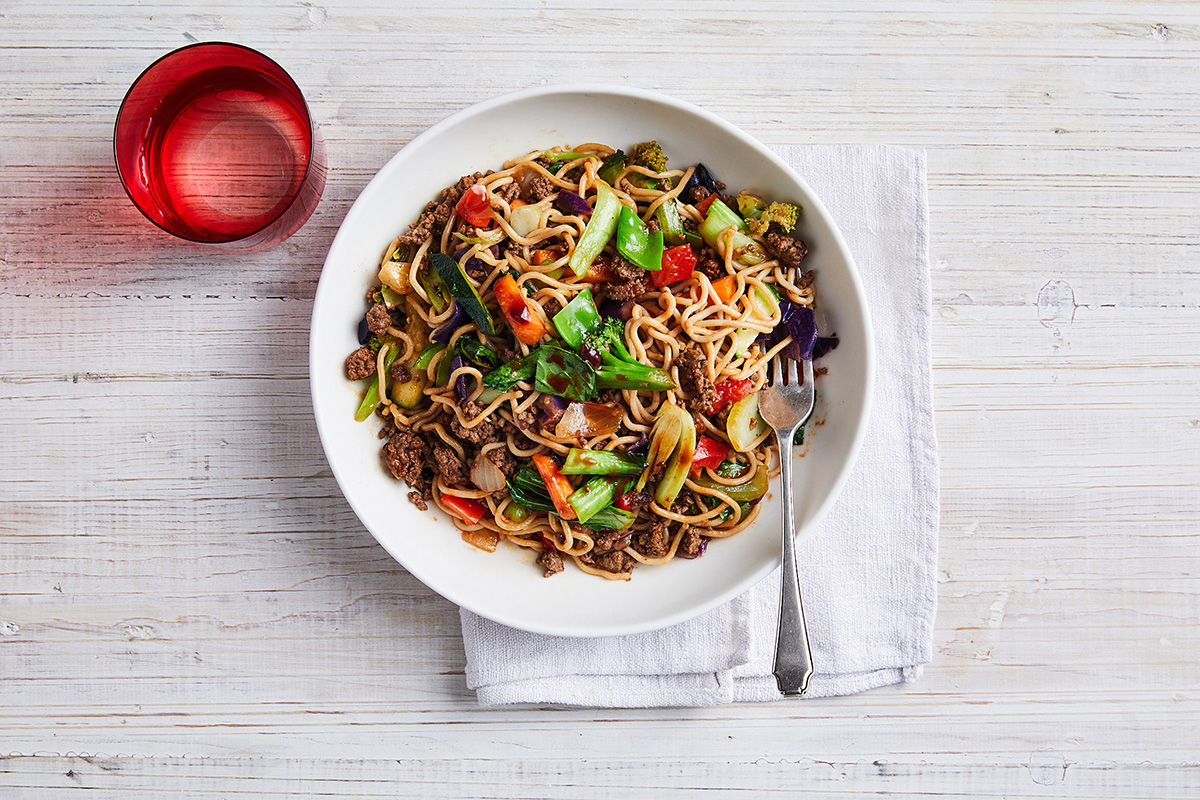 Speedy Beef and noodle stir fry