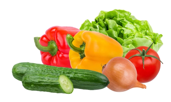 A wide variety of fruits and vegetables