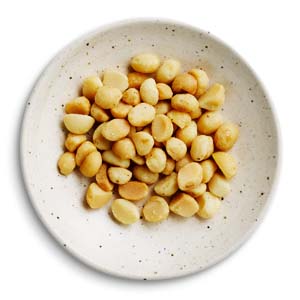 Roasted macadamias