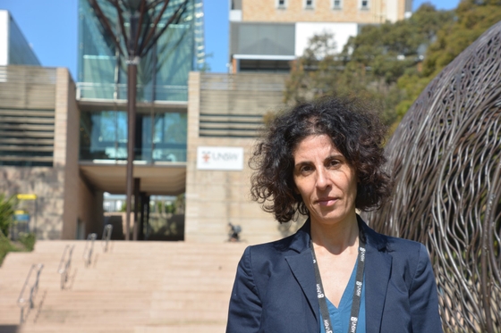 Associate Professor Damia Mawad on a university campus