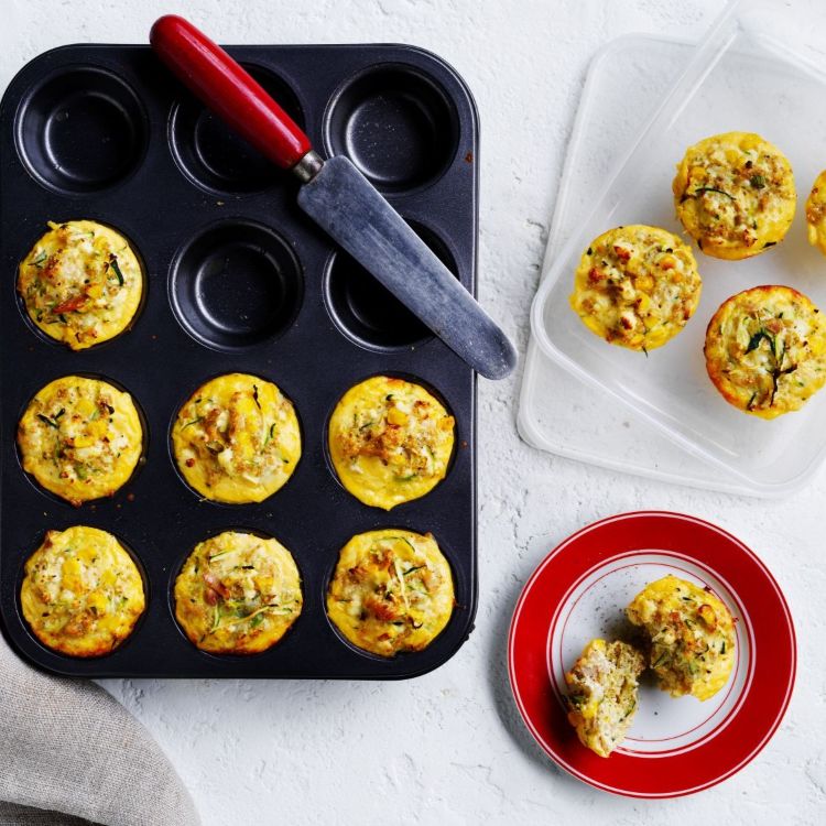 Finished tuna and corn quinoa cups