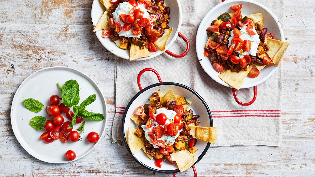Greek style nachos