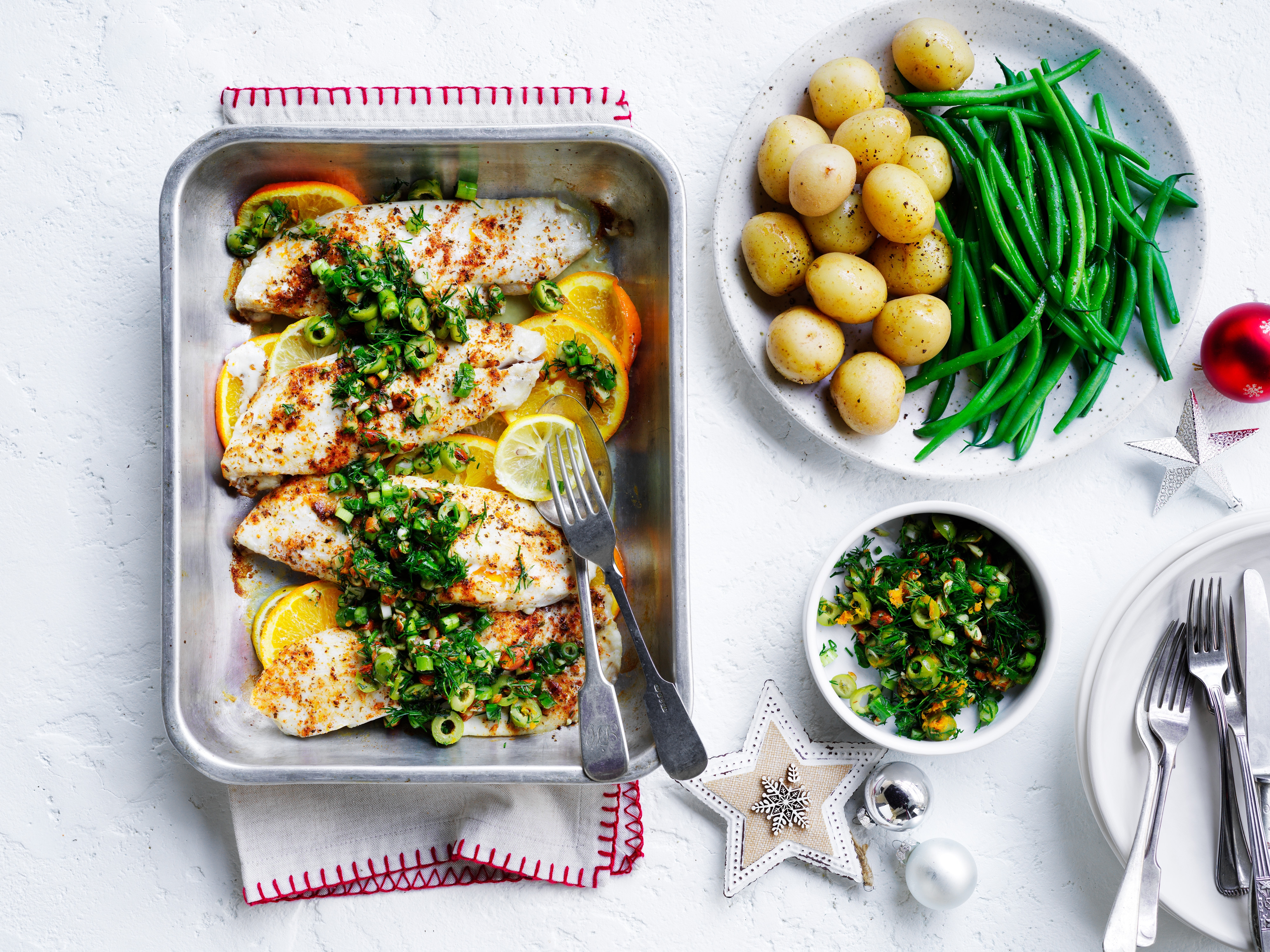 Zesty citrus and a fresh dill gremolata