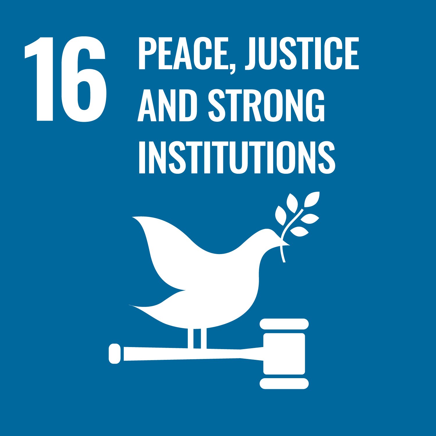 Sustainable Development Goal 16 - Peace, justice and strong institutions