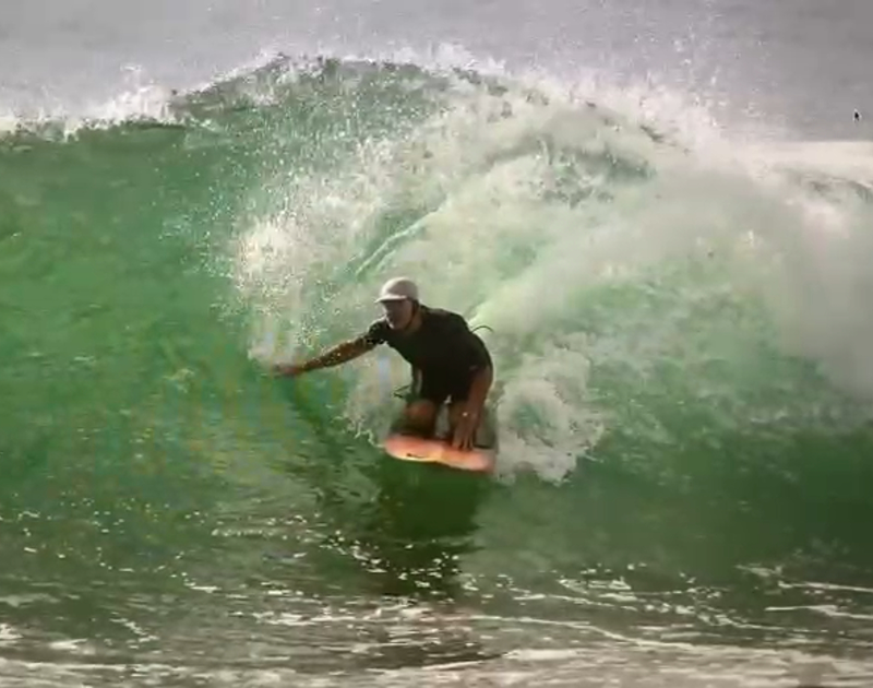 Cardiac arrest survivor - Richard Milton surfing