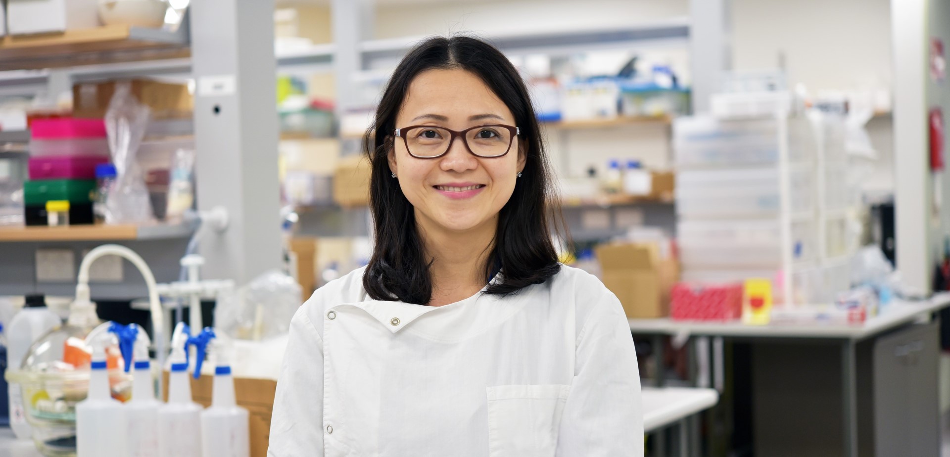 professor working in the laboratory