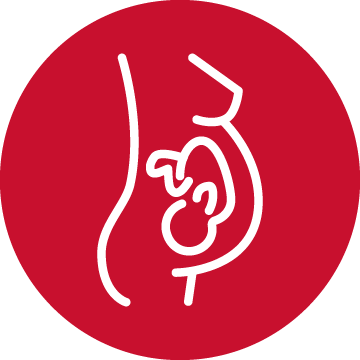 Icon representing pregnancy