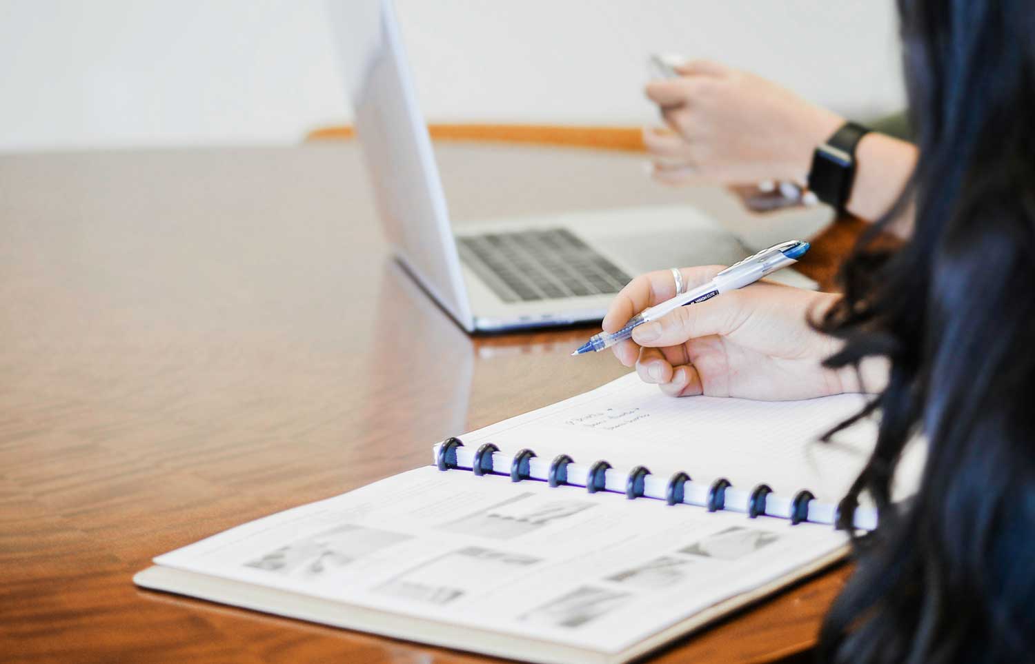 Desk study environment, symbolising academia