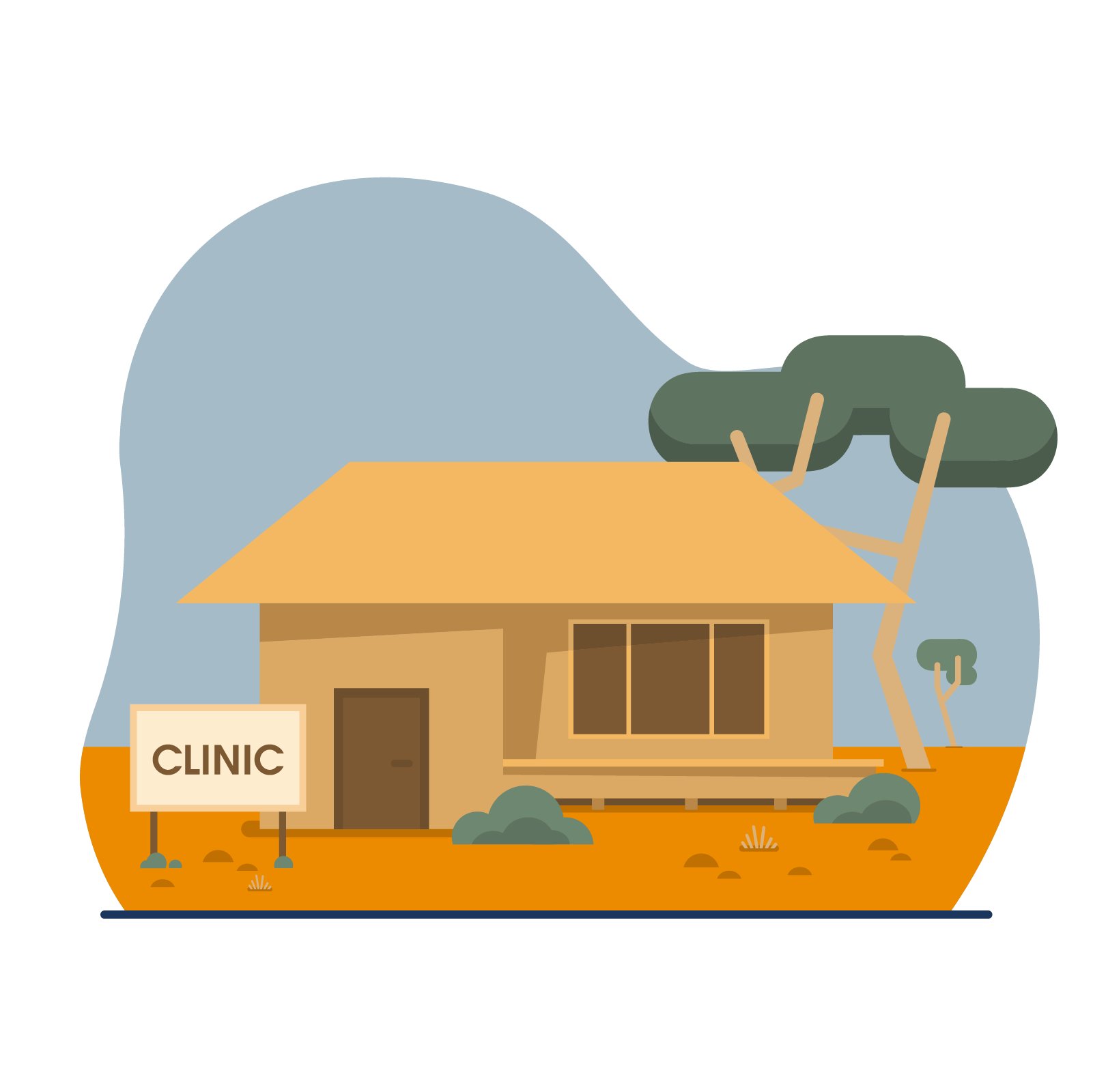 Icon of health clinic