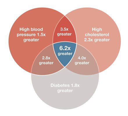 CVD risk factors venn diagram