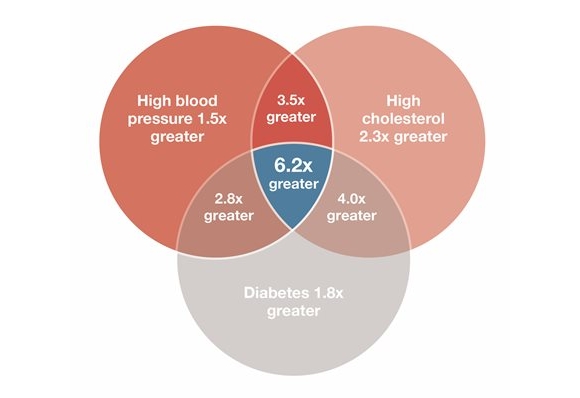 CVD risk factors venn diagram