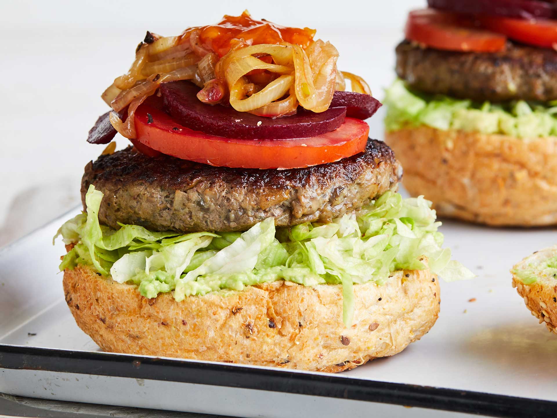 Beef burger from the quick, easy, delicious recipes e-book