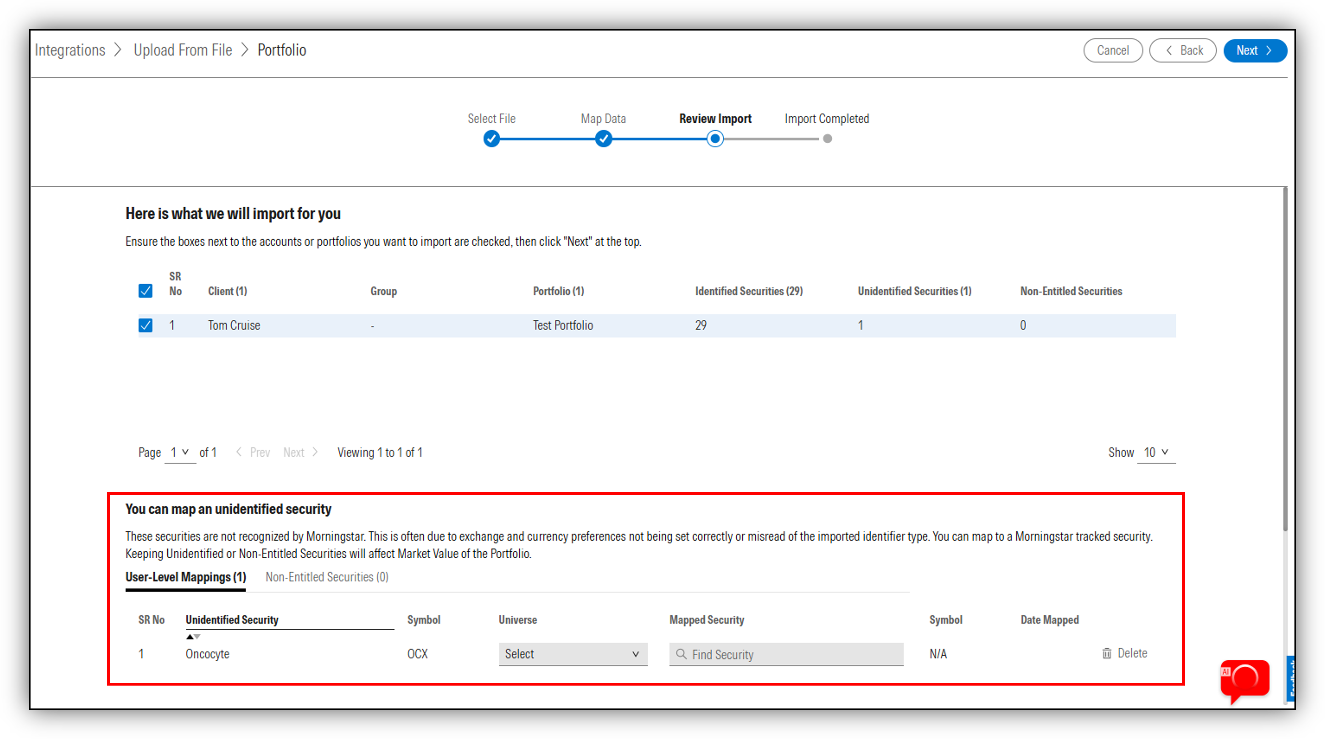 Advisor Workstation Support