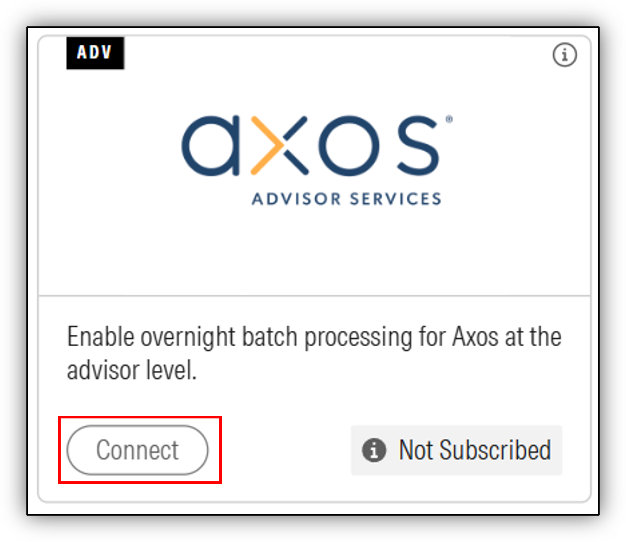 Advisor Workstation Support