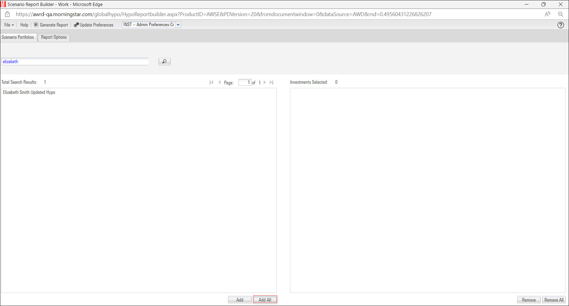 Advisor Workstation Support