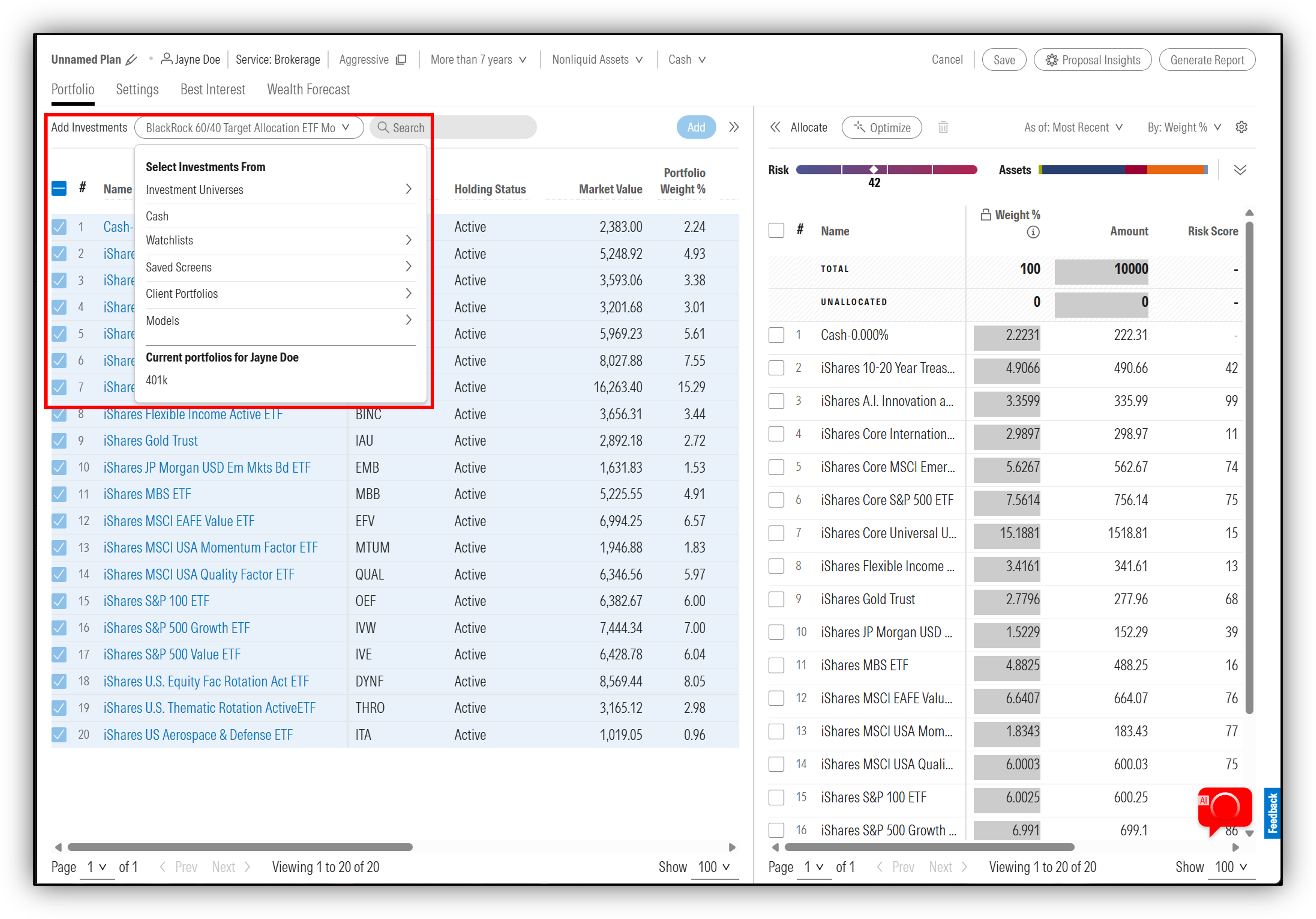 Advisor Workstation Support