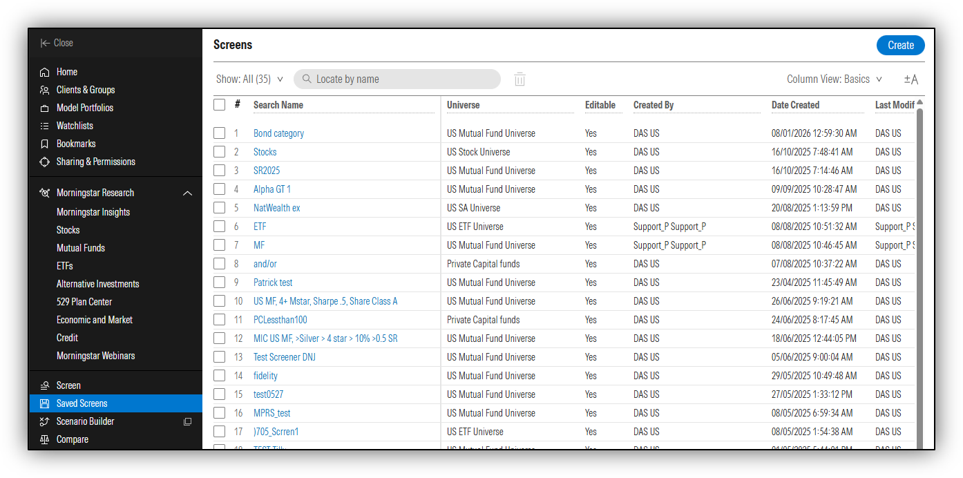 Advisor Workstation Support