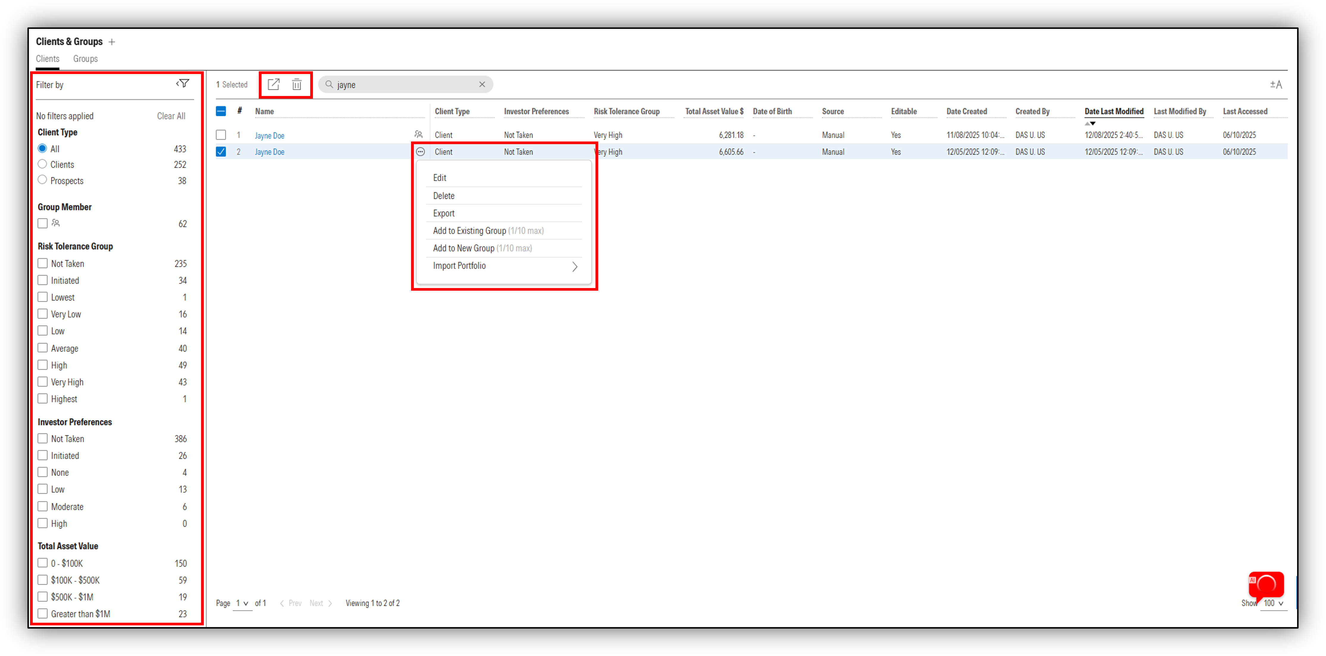 Advisor Workstation Support