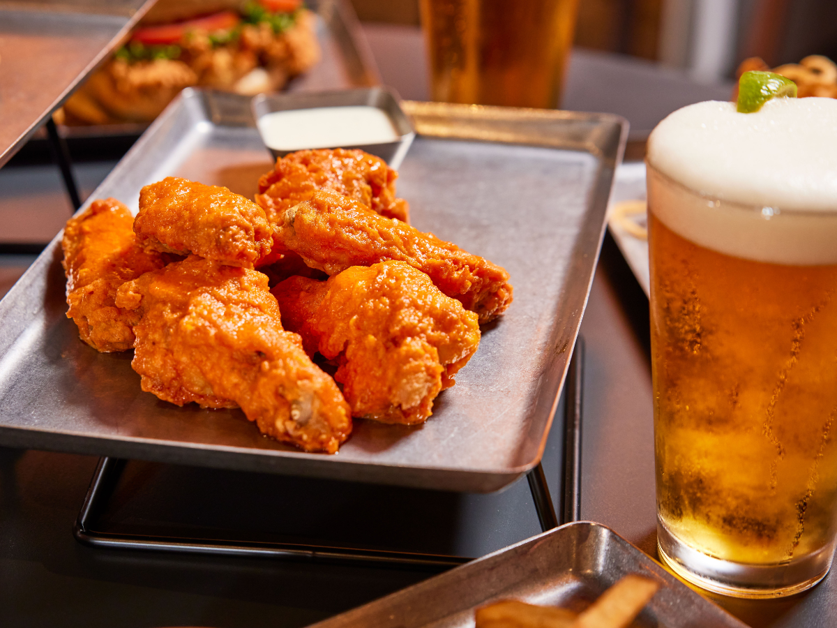 Wings & Beer at Burger & Chicken Restaurant