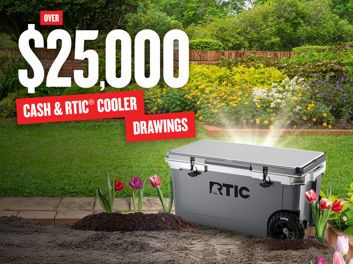 Over $25,000 Cash & RTIC Cooler Drawings Promotion Image