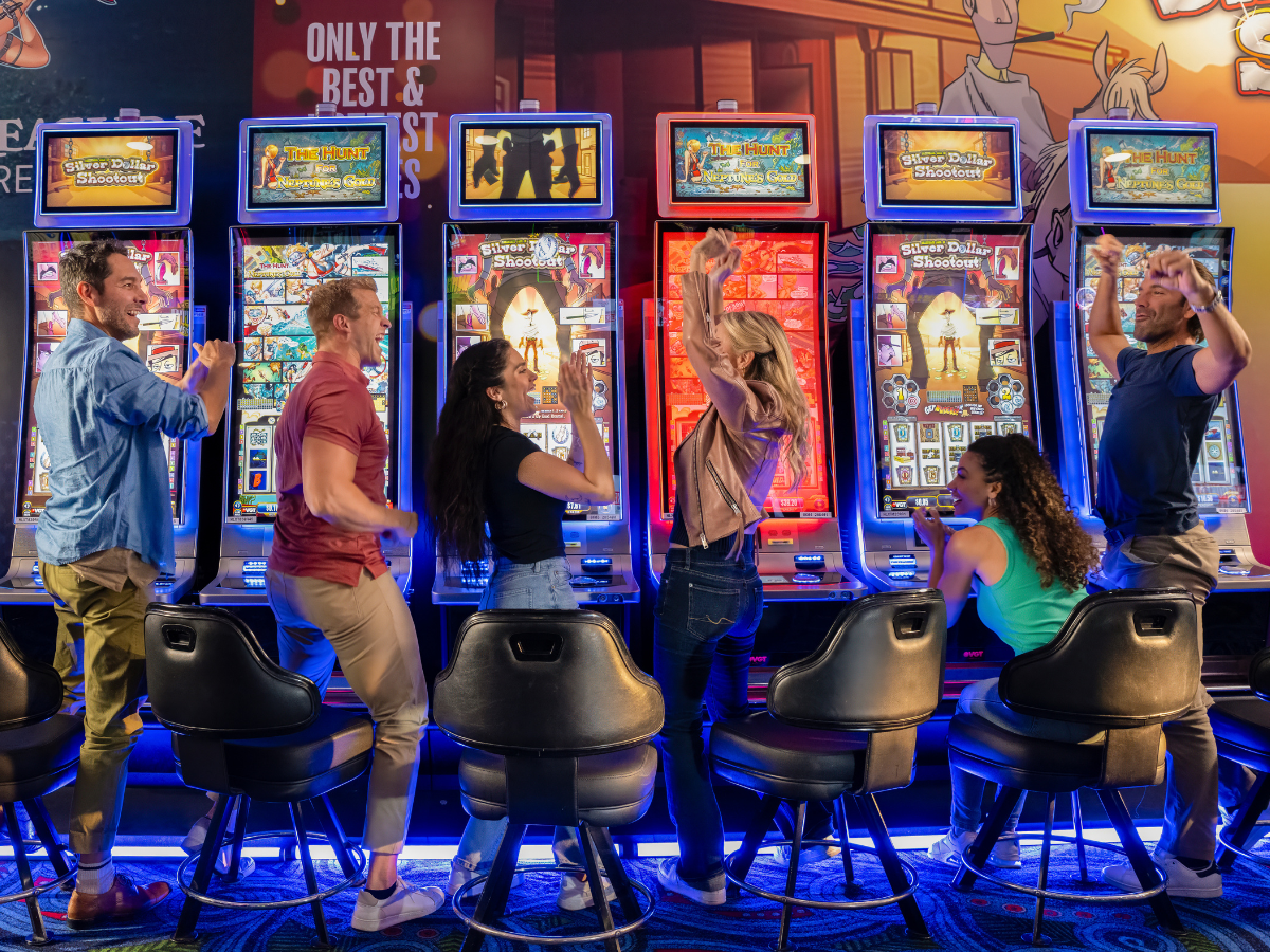 Group of friends who hit a jackpot