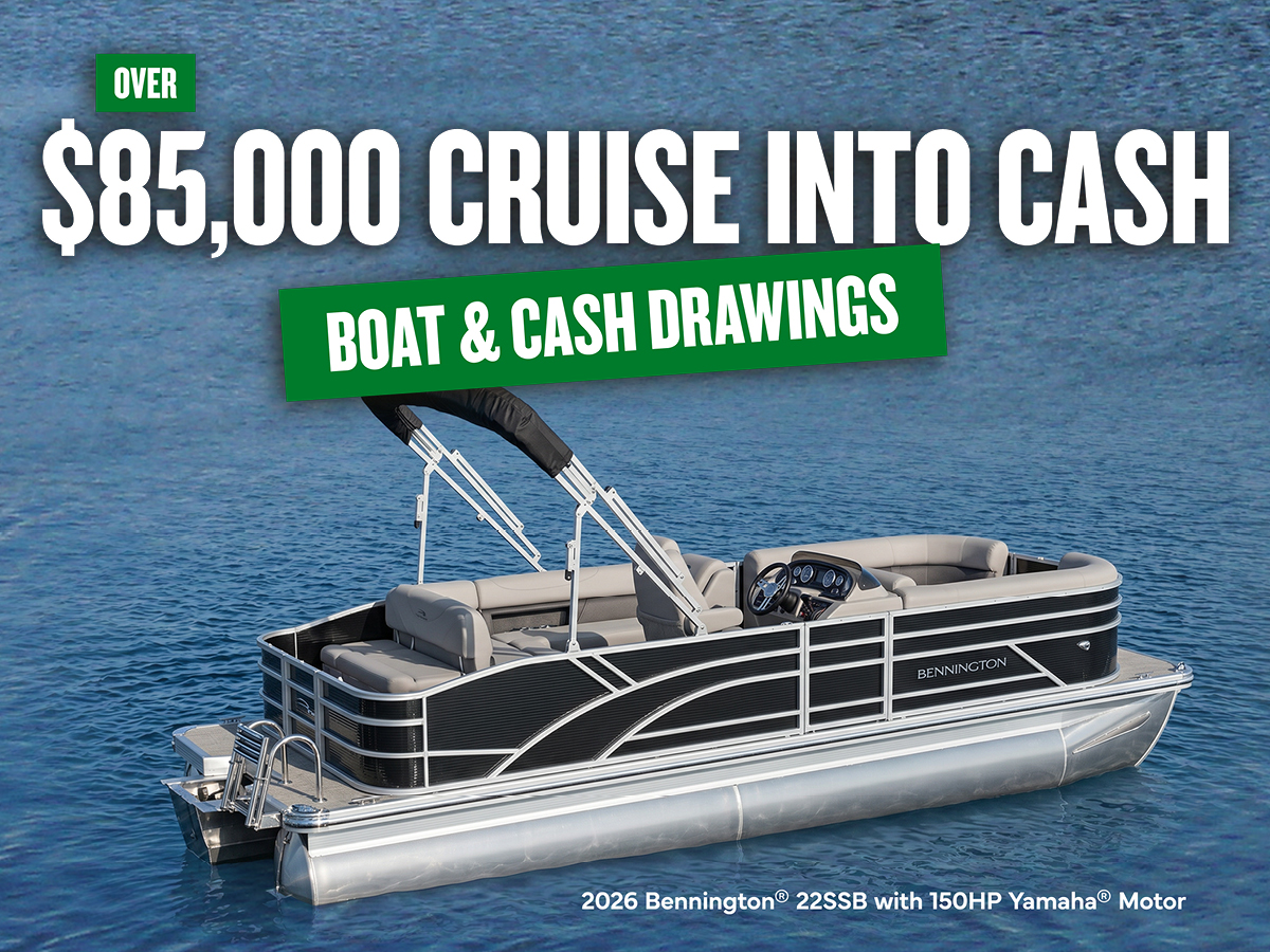Over $85,000 Cash + Boat Drawings Promo Image