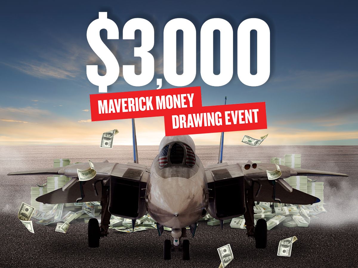 $3,000 Maverick Money Drawing Event Promotional Image