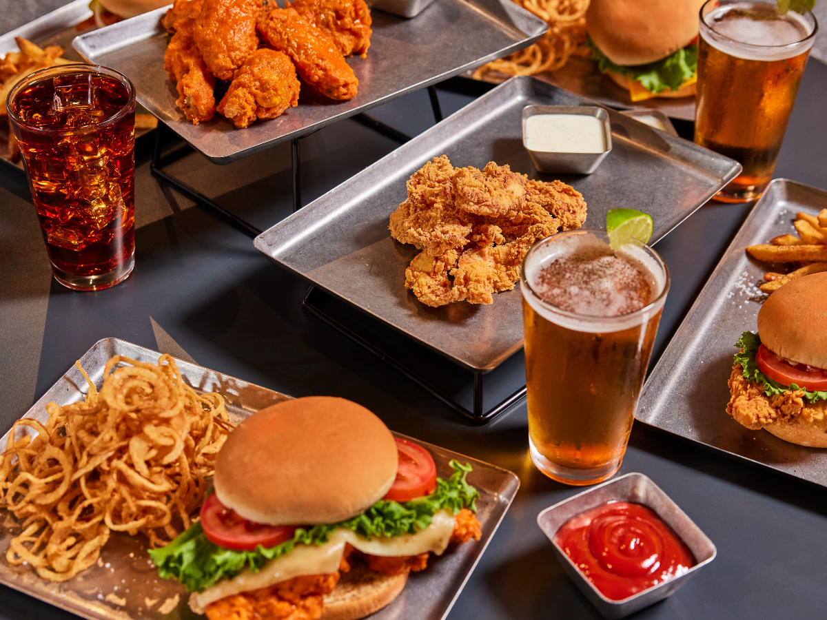 Feast of Menu Items at Burger & Chicken Restaurant