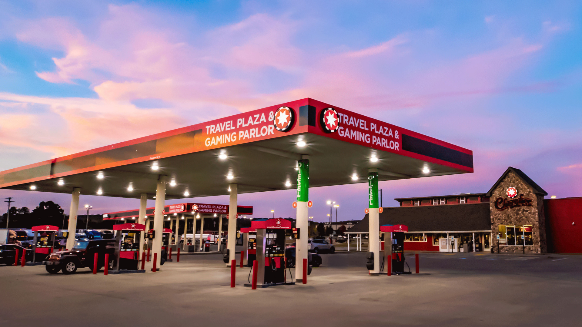 Quick Stops & Big Wins at Cherokee Travel Plaza in Roland