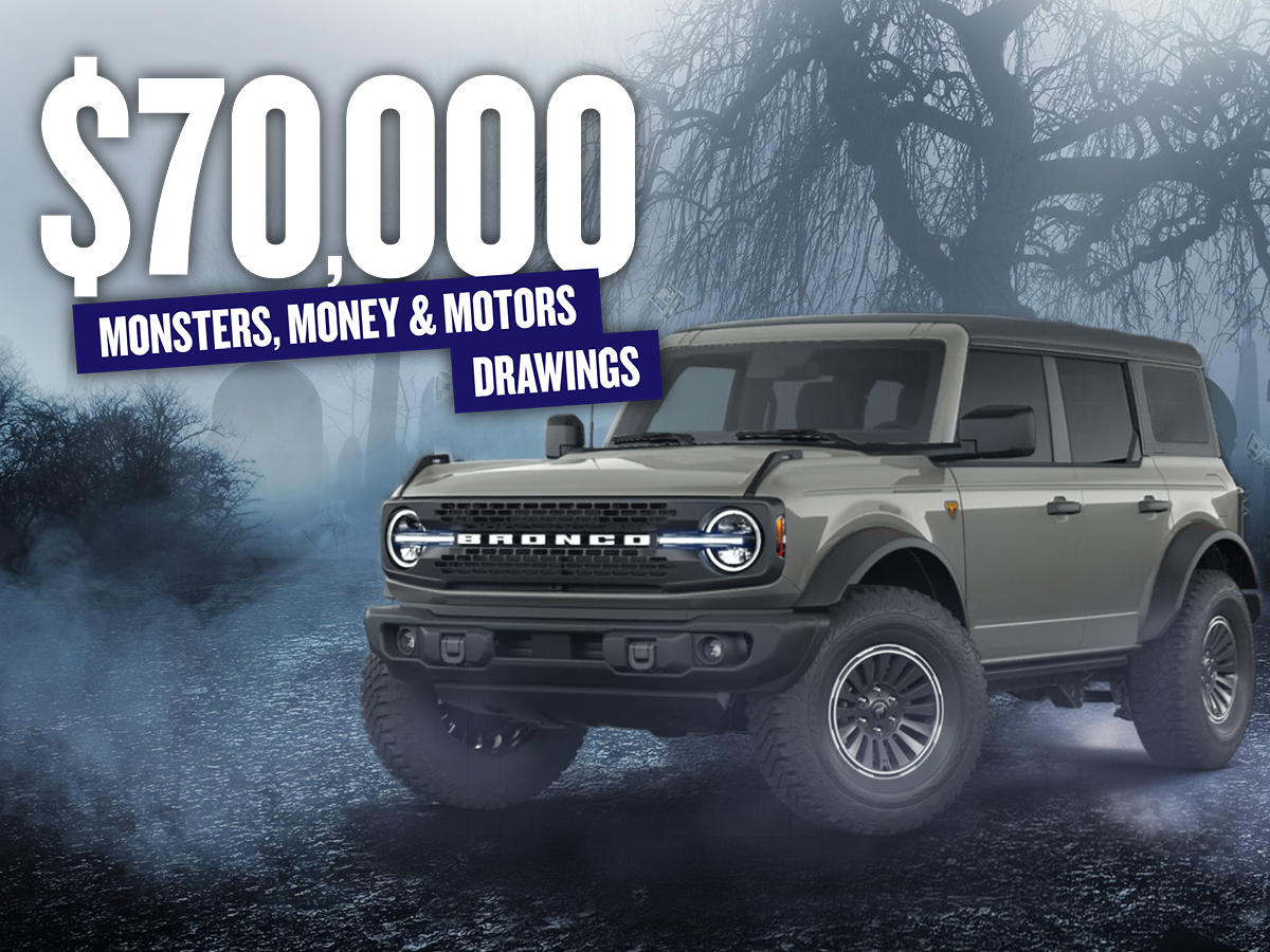 $70,000 Monsters, Money & Motors Drawings
