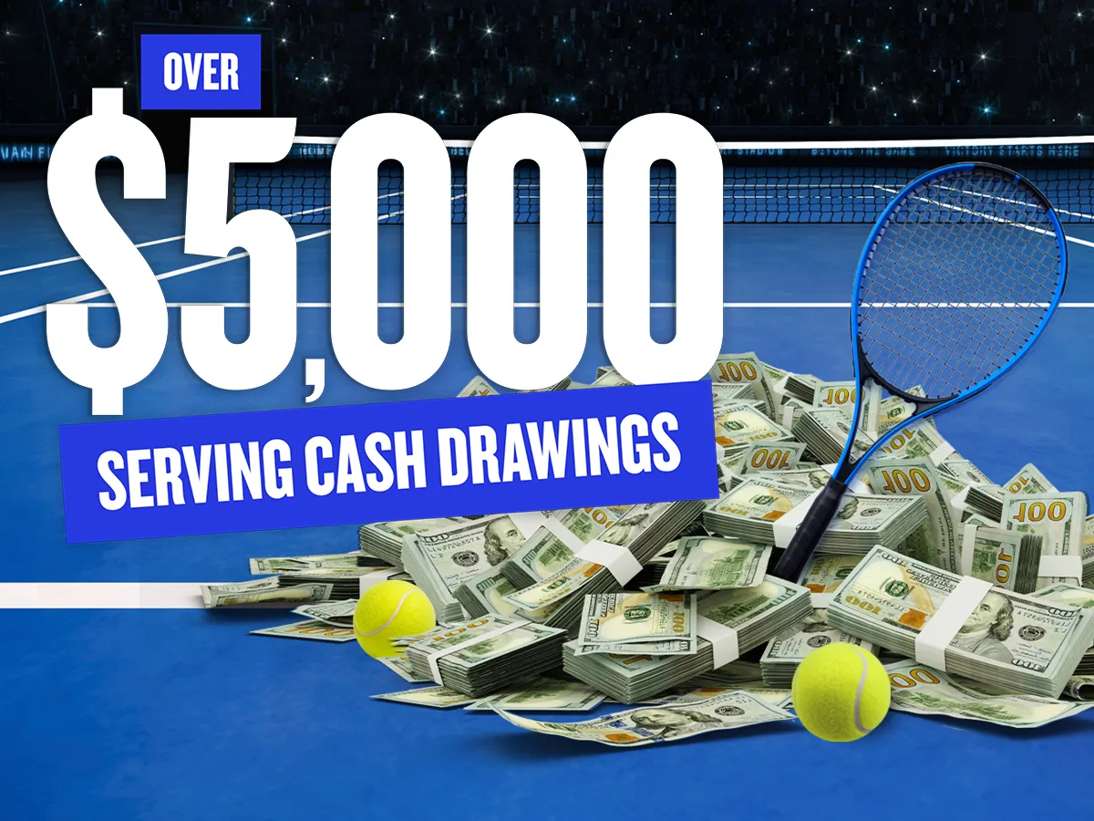Over $5,000 Serving Cash drawings