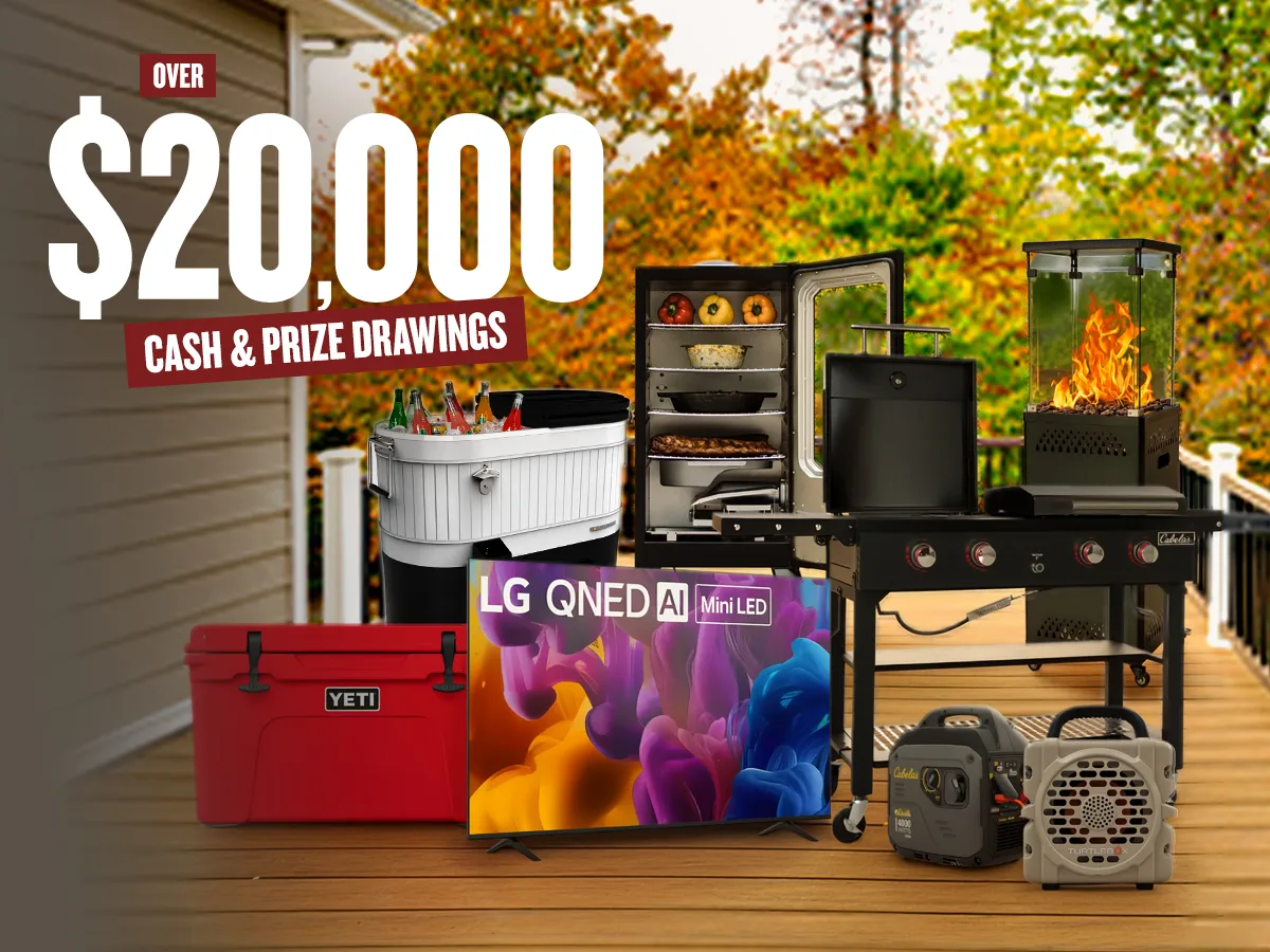 $20,000 Cash & Prize Drawings