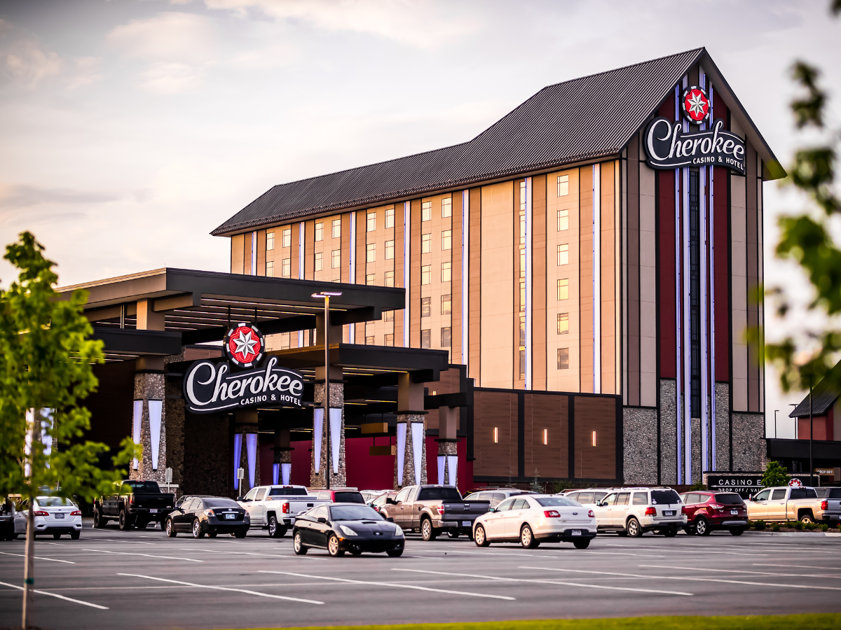 Cherokee Casino & Roland Property Building Exterior