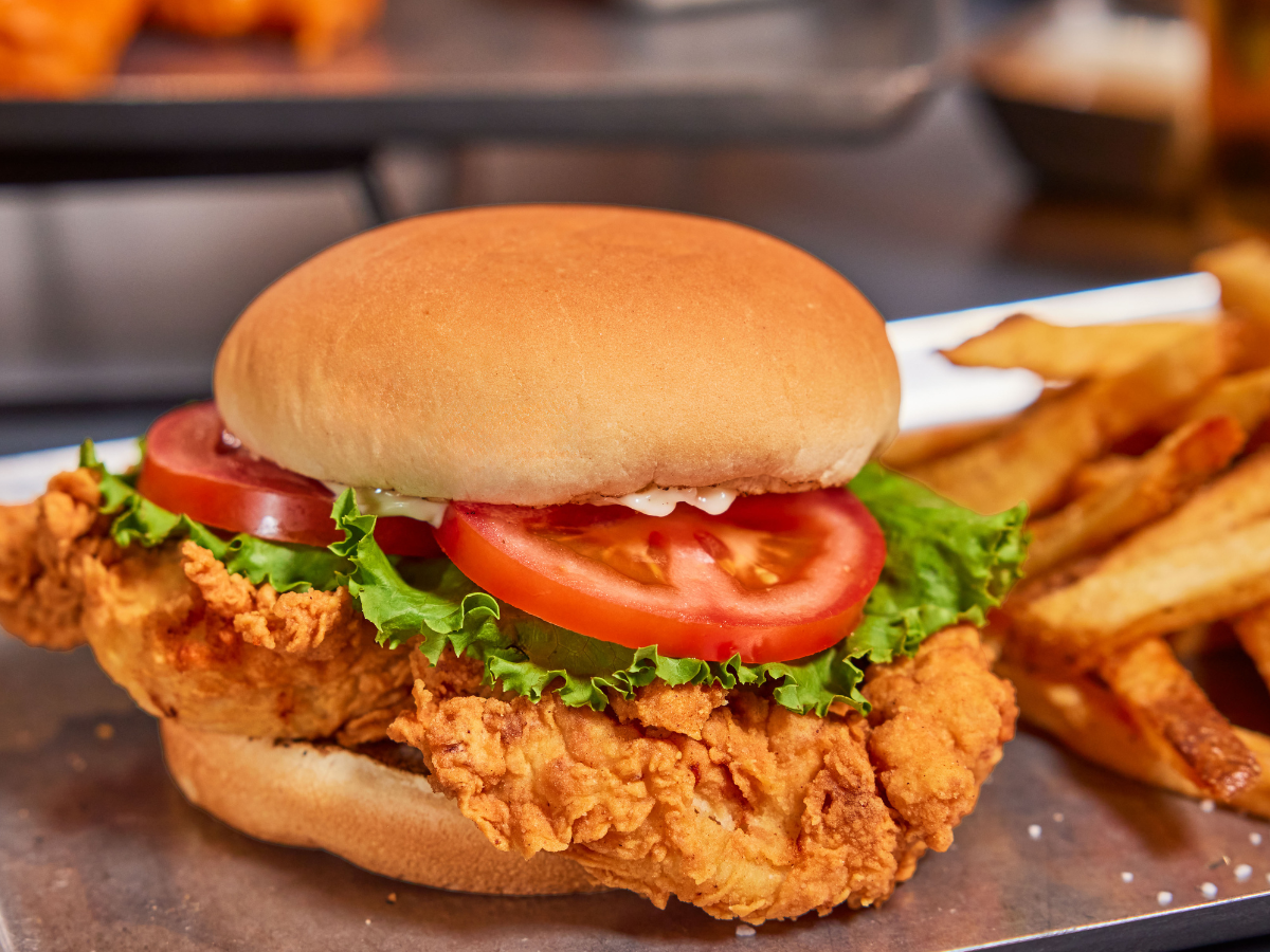 Fried Chicken Sandwich at Burger & Chicken Restaurant