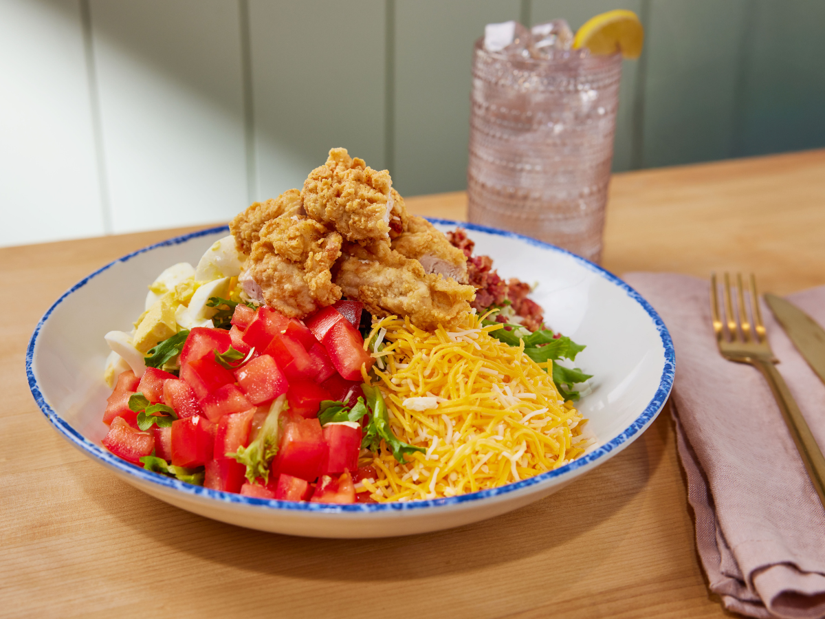 Heartland Fried Chicken Salad at Pinch of Southern Restaurant