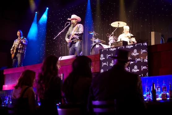 Man performing on stage