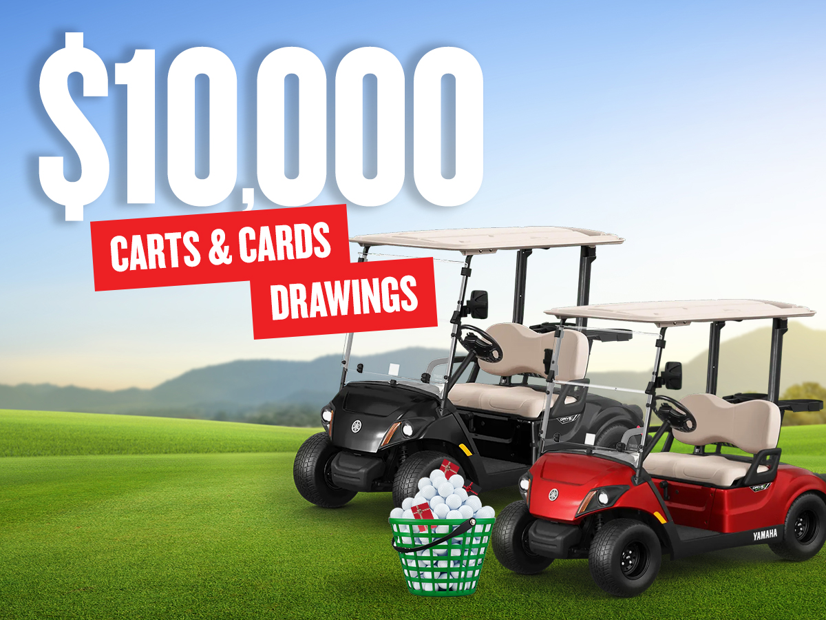 $10,000 Carts & Cards Drawings