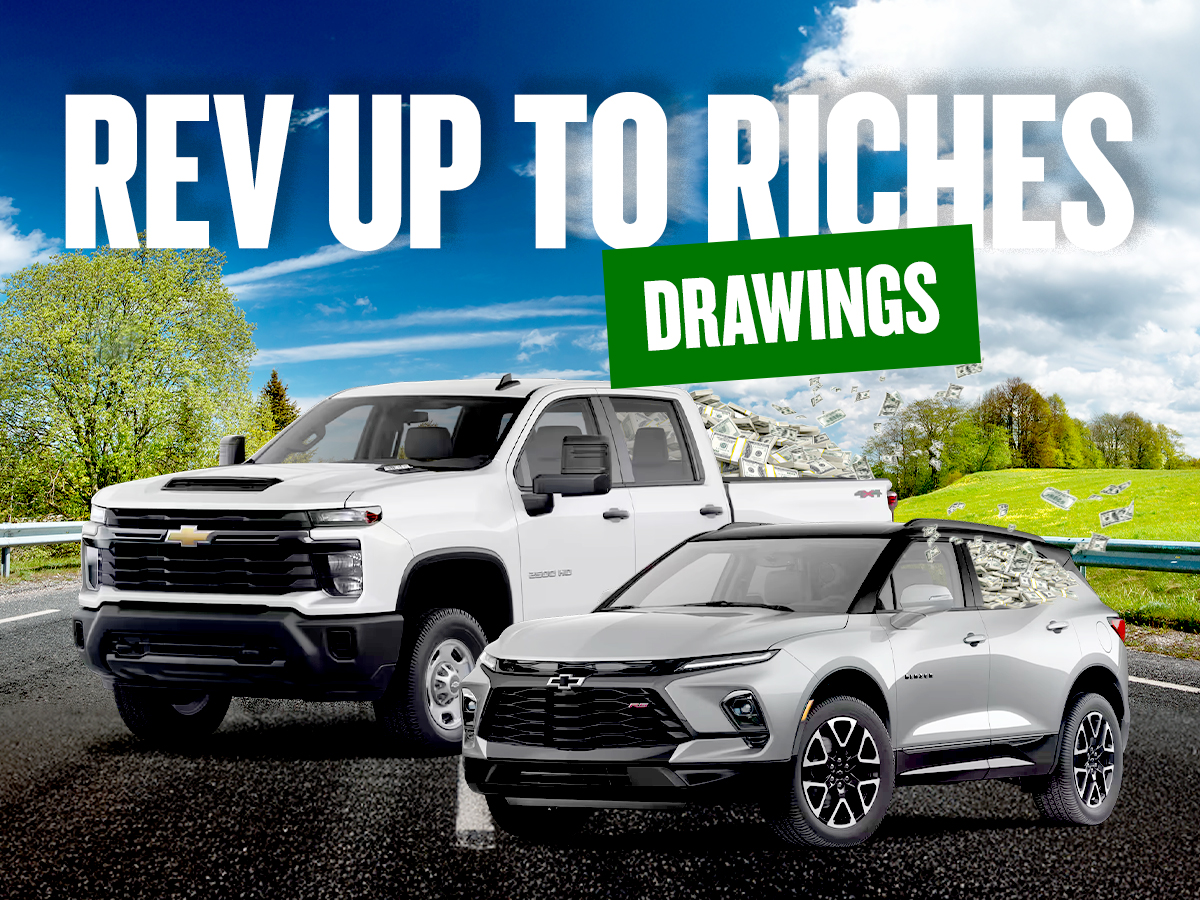 Rev Up to Riches Drawings Promotion Image